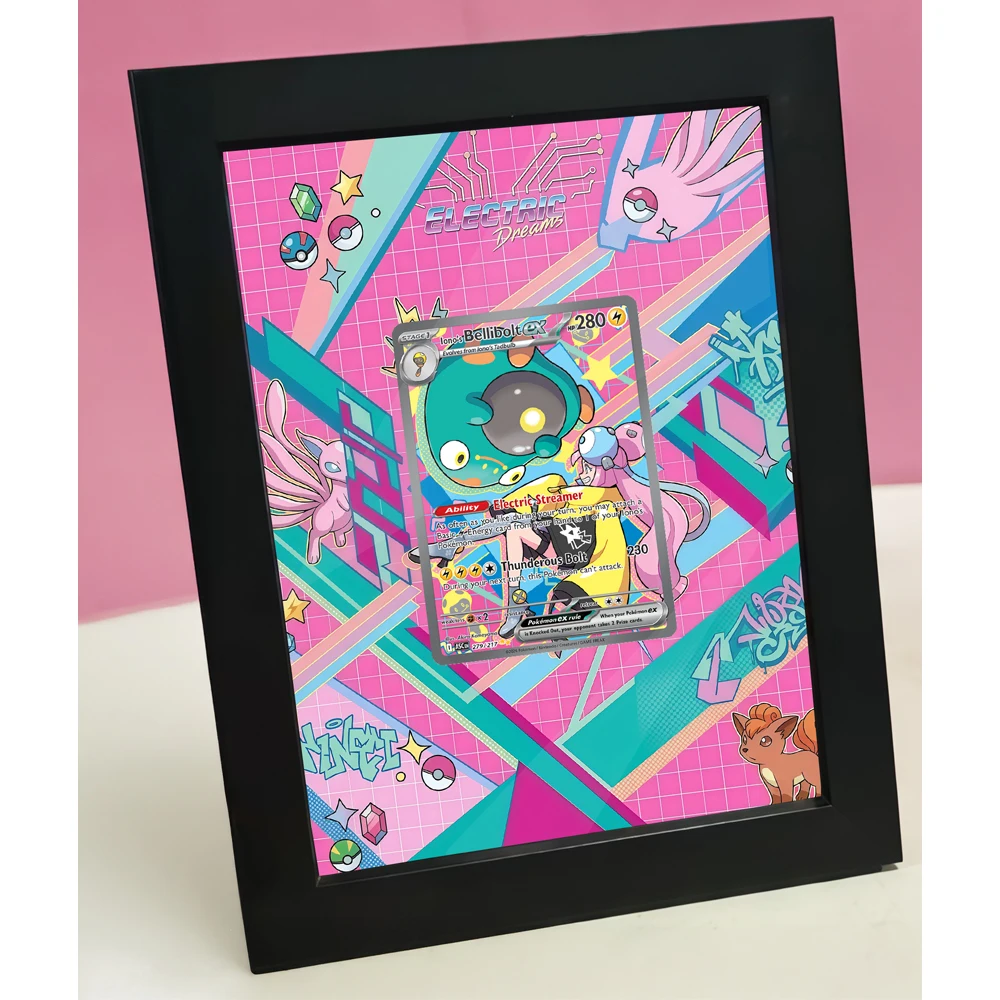 Anime Art Display for Empoleon Charizard Gengar Zekrom Blastoise Mewtwo Game Card Protective Case Ptcg Storage Box Photo Frame view 2