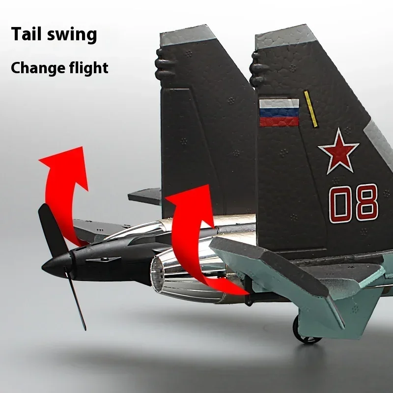 Spot-avión de combate Qf009 de cuatro canales, planeador de espuma de ala fija, modelo de avión de Control remoto para principiantes, juguete para niños, nuevo, Su-35