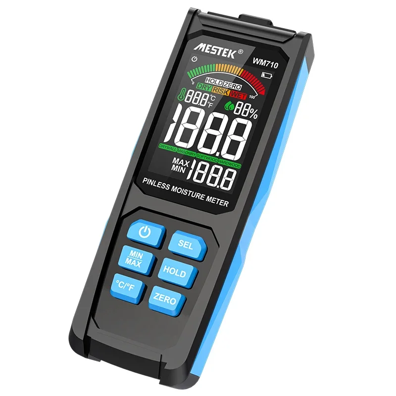 

Non-contact Wood Humidity Tester Digital Wallboard Sheet Rock Cardboard Plaster Concrete Mortar Moisture Meter