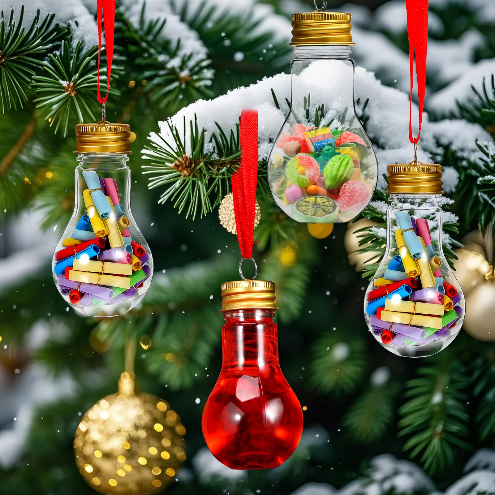 

25Pcs Clear Plastic Fillable Ornament Balls Christmas Booze Balls For Diy Craft Projects Party Decoration Xmas Tree Hanging 50ML