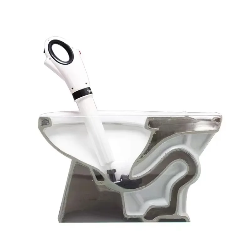 

Wholesale White Color Powerful Electric High Pressure Plunger for Toilet Pneumatic Floor Drain Unclogging Tool