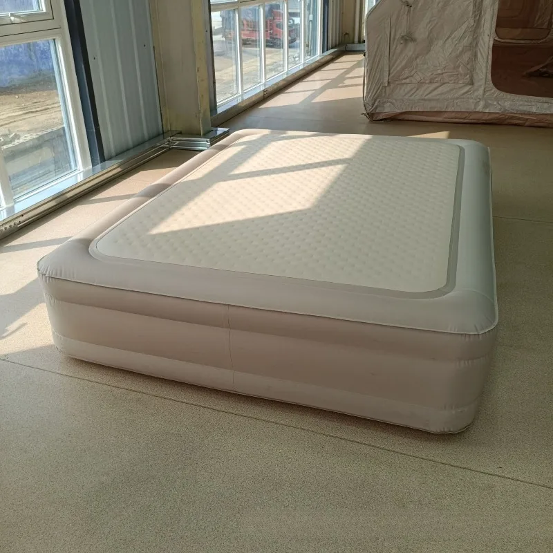 نفخ فراش للتخييم مستقرة قطرة غرزة النسيج مرتبة هوائية نفخ سرير هوائي النوم للأثاث في الهواء الطلق