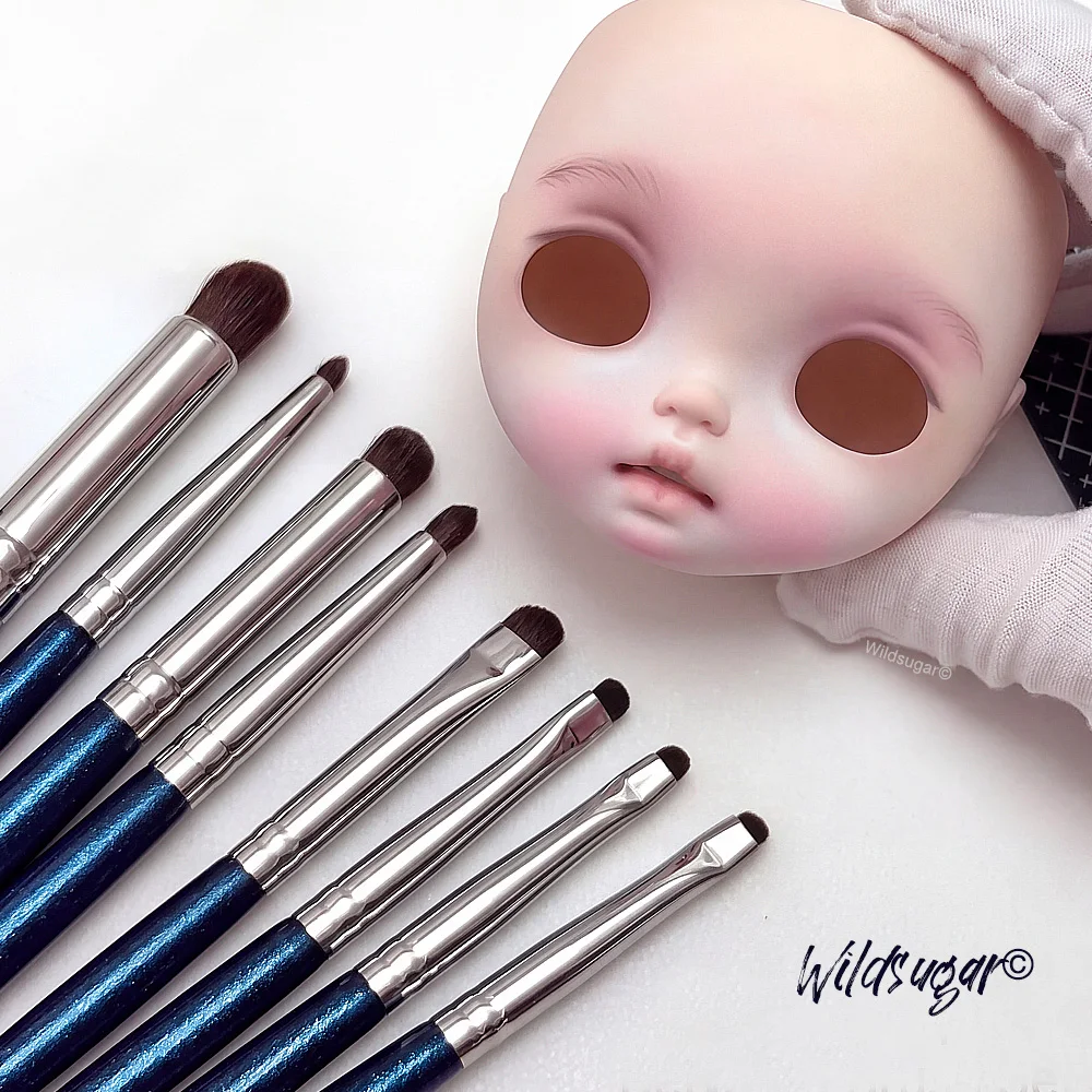 Ali French Rapper Professional Doll‑Artist Makeup Brush Set, Pony Hair Detail Blending ...