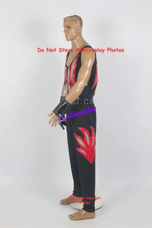 Kane Cosplay Costume with Mesh Fabric Include Belt and Glove acgcosplay Garment version 8 view 4