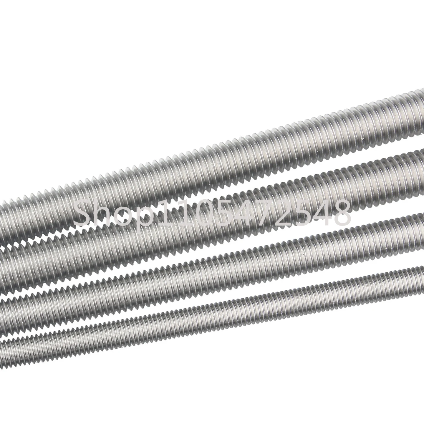 M2 M2.5 M3 M4 M5 M6 Full Threaded Rod Fully Metric Thread Rods Shaft Bar Screws 304 Stainless Steel Bolt Stud L=16~500mm