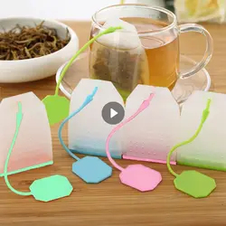 Tea Strainers Bag Style Silicone Tea Infusers Food Grade Silicone Strainer Bags Coffee Loose Leaves Infusers Strainers Teaware