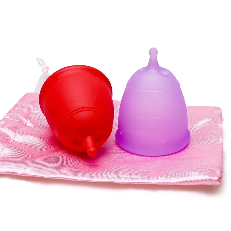 1PC Medical Grade Silicone Menstrual Cup Colorful Menstrual Cup Feminine Hygiene Anti Side Leakage Menstrual Cup for Women