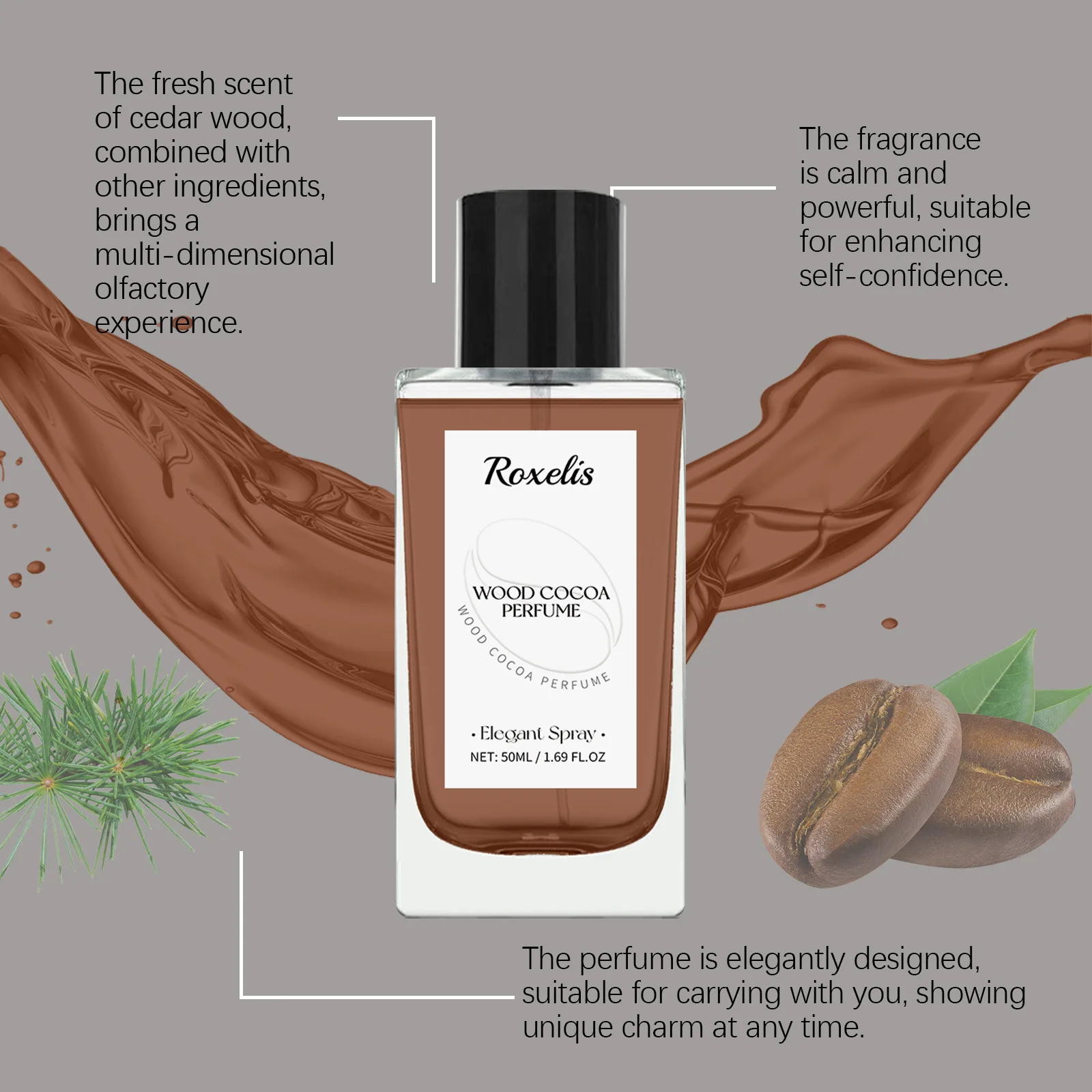 Sexuellement de bois de charme persistant pour hommes, parfum corporel léger, arôme naturel frais, améliore les confexcells, parfum d'humeur élégant, escales