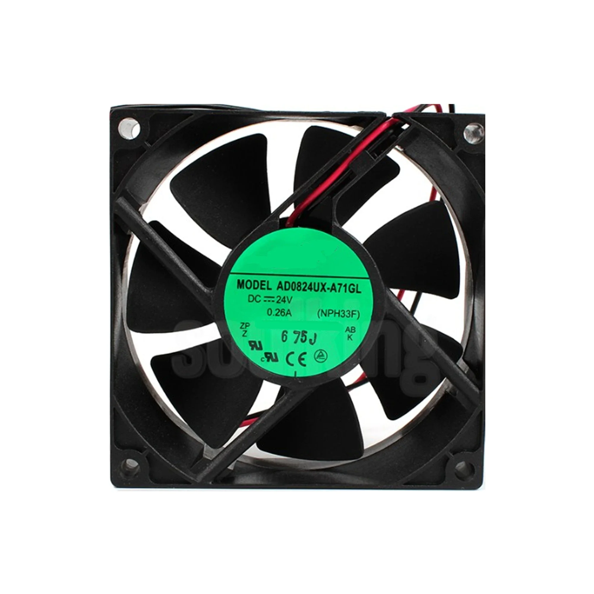 Cooling Fan AD0824UX-A71GL DC 24V 0.26A 8cm 8025 80x80x25mm