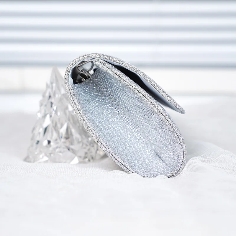 

New Embellished Sequin Handmade Evening Bag Women's Chain Shoulder Bag Bridal Clutch Party Prom Wedding Dinner Envelope Handbag