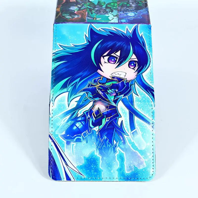 Yu-Gi-Oh! Scareclaw Light-Heart DIY Large Capacity Leather Card Box Thickened Anime Game Collection Card Storage Box