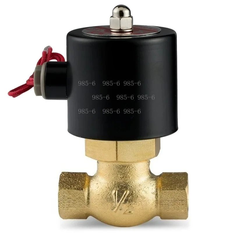 High-temperature steam electric control solenoid valve full copper material, sizes 1/2