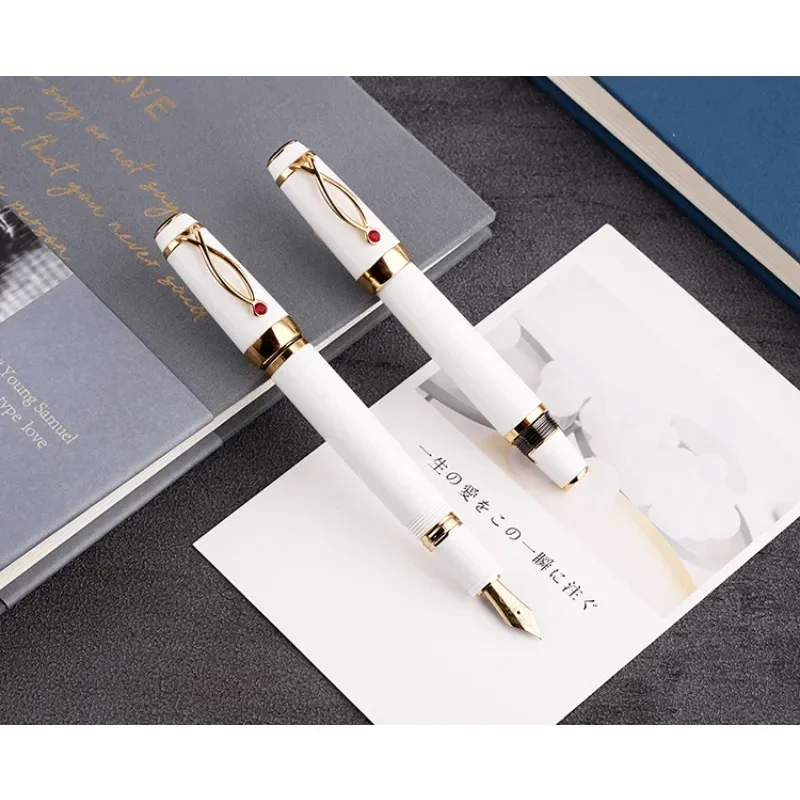 nouveau-stylo-plume-mecanique-telescopique-retractable-majohn-x1-en-resine-noire-et-blanche-mini-stylo-court-papeterie-de-bureau-d'ecole-et-d'affaires