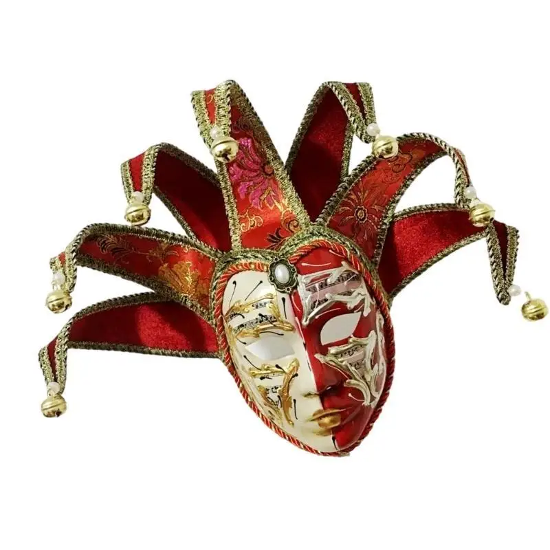 

652F Masquerade Mask Halloween Eyemask Cosplay Costume Full Face Mask Masquerade Costume Accsessory for Halloween Wedding