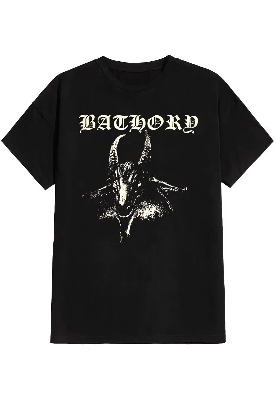 

2025 Bathory - Goat - T-Shirt Peripheral Pattern Printing Summer Luxury Brand Cotton and Women's T-Shirts Short Sleeves