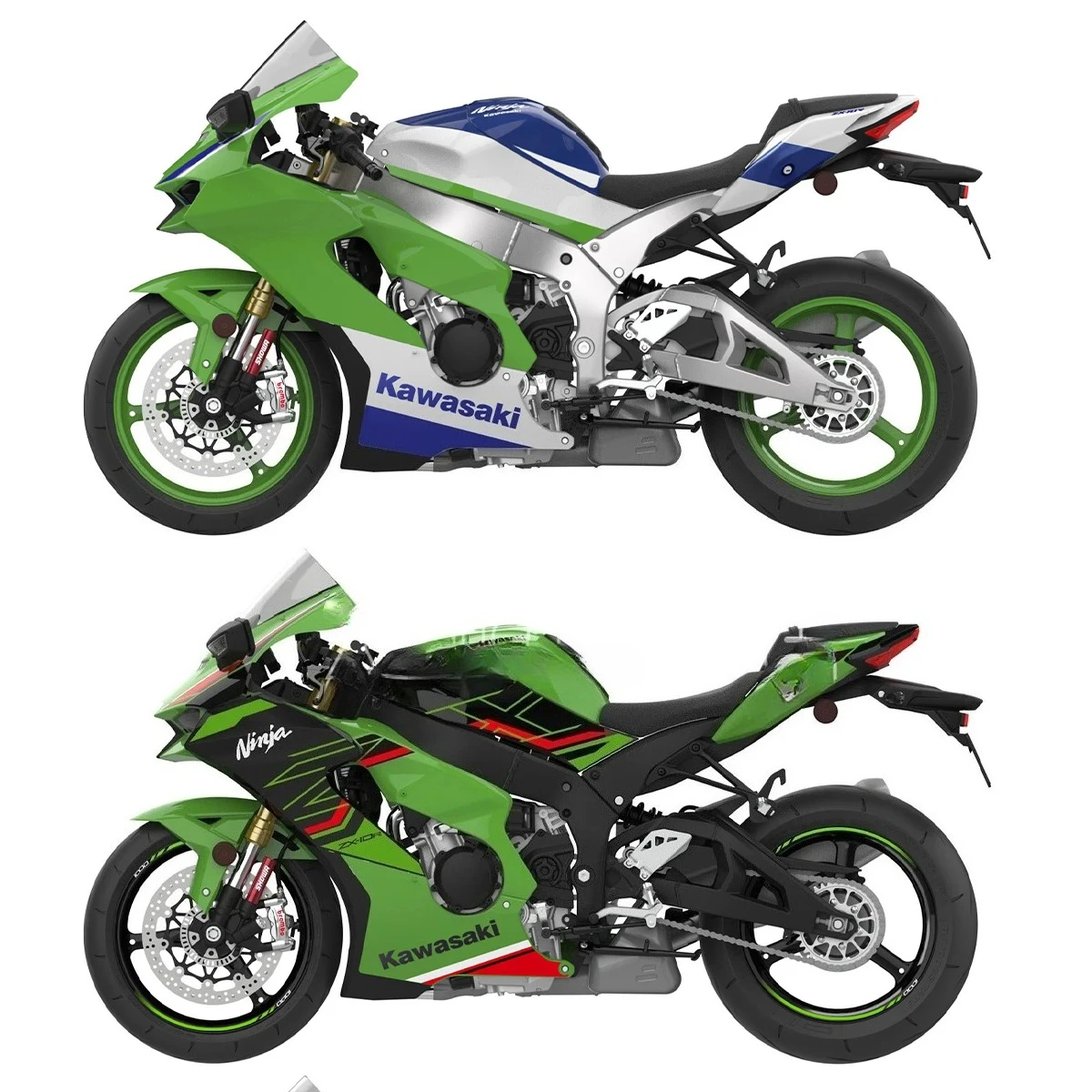 MENG 1:9 Kawasaki Ninja ZX-10R Plastic Model Kit