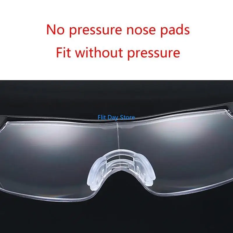 

F92C Glasses with Light 2 LED Lighted Magnifier Eyeglasses for Reading