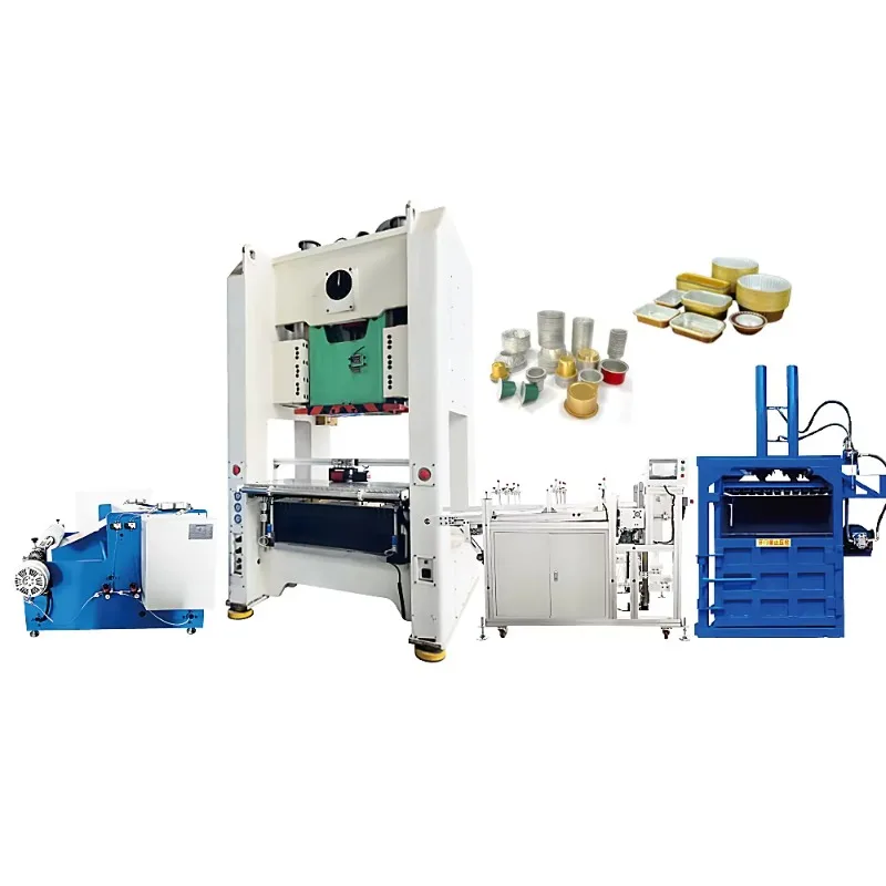 CE Certification Semi Automatic Takeaway Aluminum Foil Lunch Box Dish Tray Container Making Machine for Food Packaging