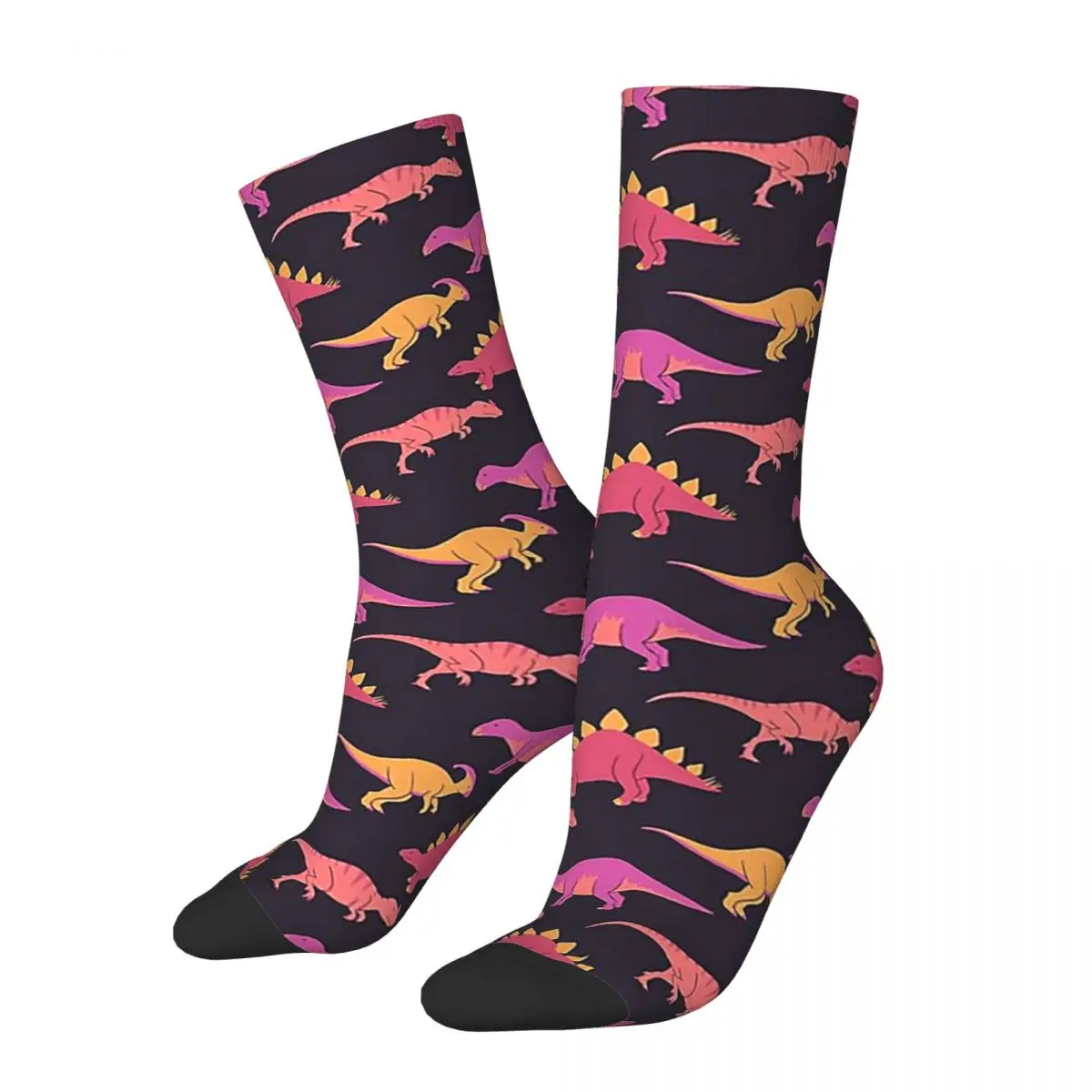 

Mosaic Of Dinos 3 Socks Harajuku High Quality Stockings All Season Long Socks Accessories for Man's Woman's Christmas Gifts