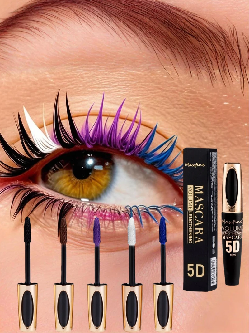 

5D Mascara with Big Eyes, Strong and Lasting Black Content and Length, Waterproof and Non-caking, and Prolonged Mascara