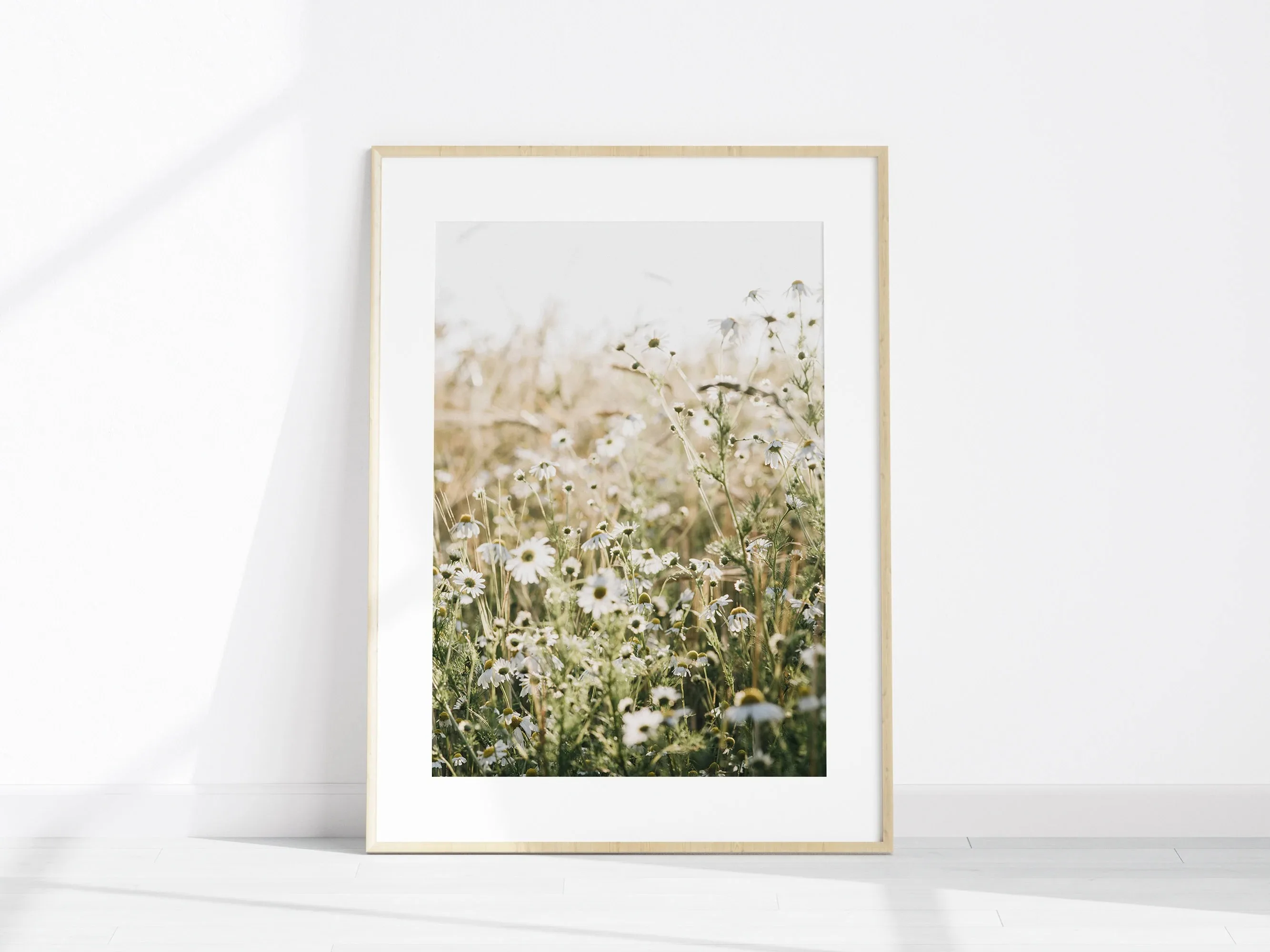 Nature Set of 6 Photography, Wildflowers 6 Pieces Large Wall Art, Green Nature Prints Set, Forest Landscape Home Decor