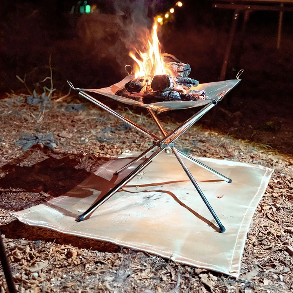 

1 set Fireproof Blanket Fiberglass Heat Resistant Mat Camping BBQ Grill Protector Fire Resistant Mat Outdoor Fireproof