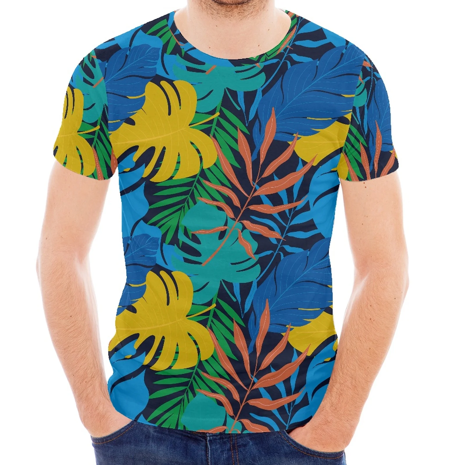 

Tropical Polynesian Tribe Design Print Hawaiian Style Summer Sport Slim Fit Shirt Luxury Men Short Sleeve T-Shirt Short Sleeve