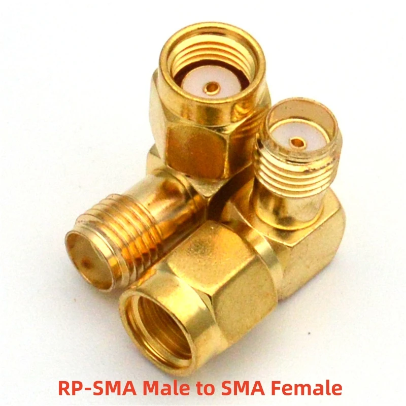 100 Stück/Lot Großhandel SMA auf SMA 90-Grad-Adapter Rechtwinkliger SMA-Stecker auf RP-SMA-Buchse RF-Koaxialstecker für WIFI-Antenne FPV – Detail 9