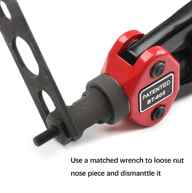 BT605 BT607 Manual Rivet Gun Nut Tool M3-m12 Threaded Nut Rivet Kit view 6