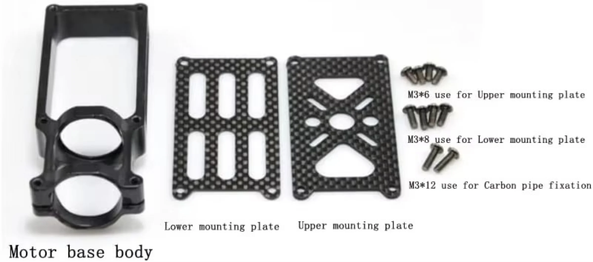 Quadcopter Hexacopter Octcopter Drone Frame Part Repair Accessories for 25mm Carbon Fiber Tube Arm Metal Motor Mount