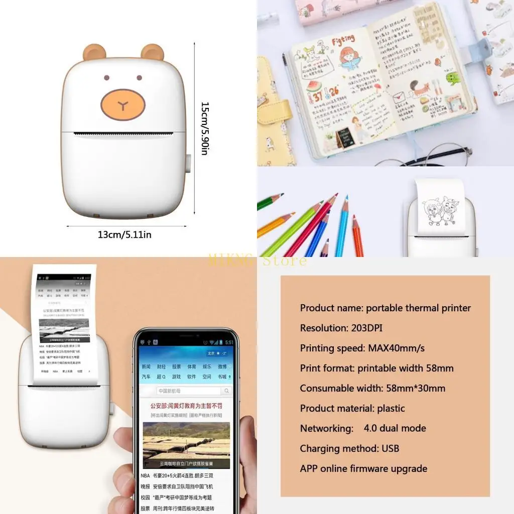 Multifunctional Photo Pocket Printing for Learning Assistance,Study Notes,Journal Log,Amusement,Life Record,Office best sale