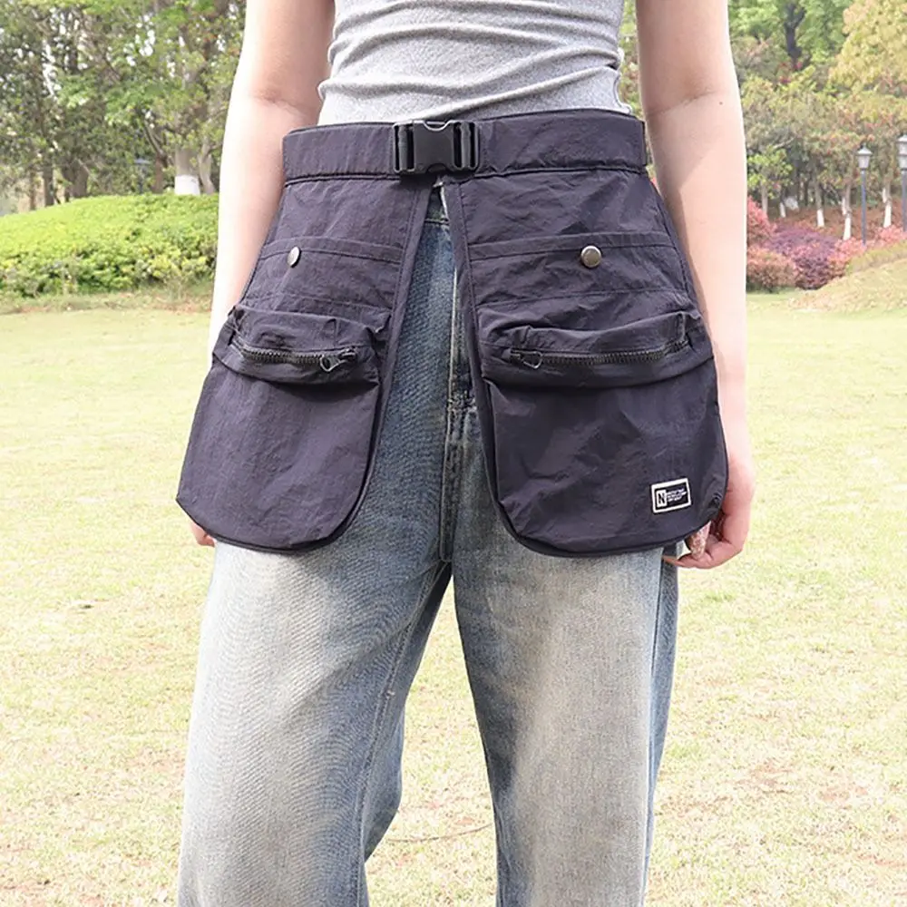 

New Portable Belt Bag Casual Adjustable Strap Waist Tool Pouch Bag Waterproof Multi-pocket Hip Bum Bag Men Women
