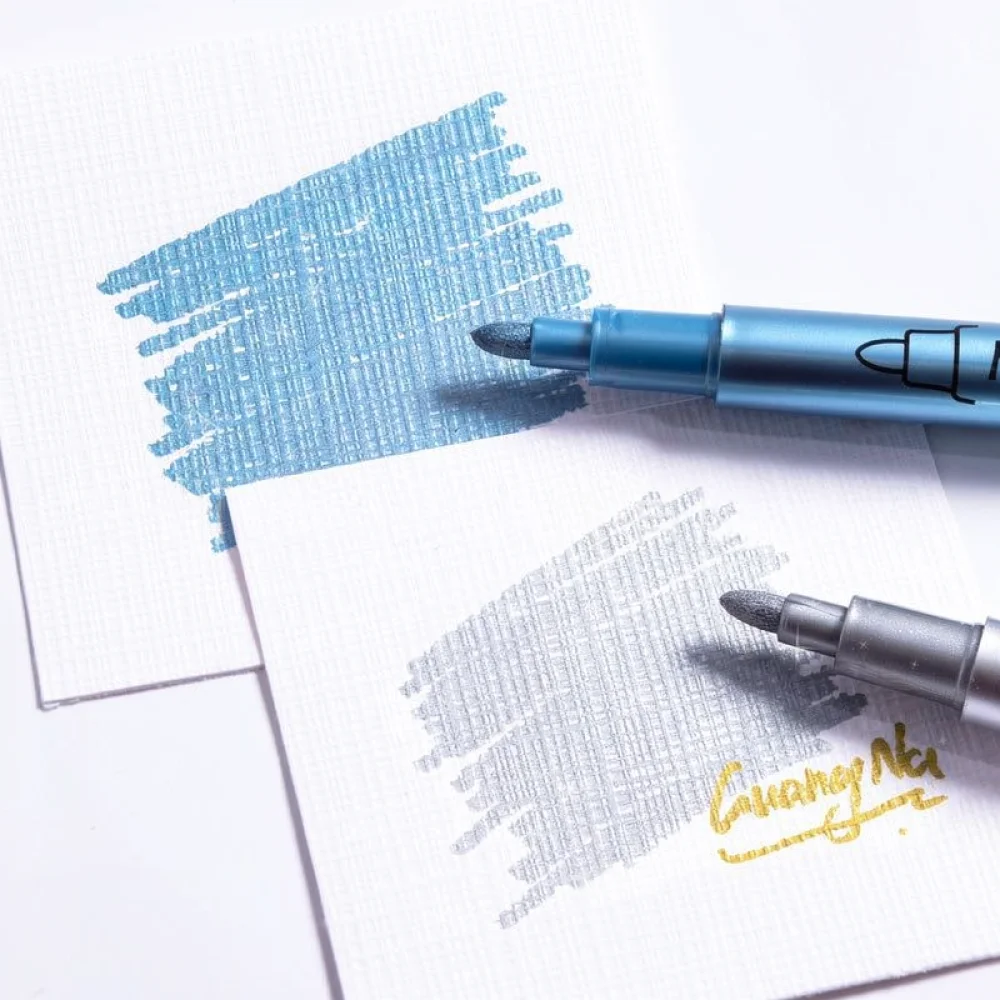 For Guangna GN550 Metallic Marker Pens Set Shimmering Ink Drawing Supplies Artist Tools For Writing Diy Decoration