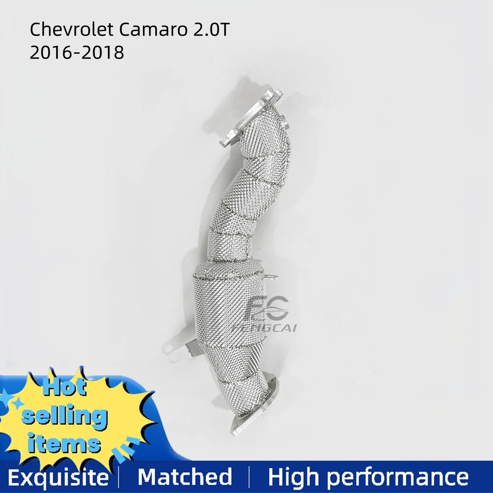 

High Flow Exhaust Downpipe for Chevrolet Camaro 2.0T Exhaust System Catalytic Converter Retrofitted for Racing Performance