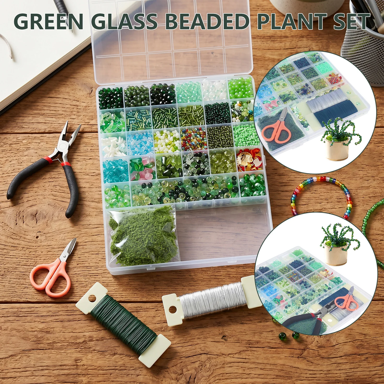 Jewelry Making Videos - Kit de Plantas com Contas e