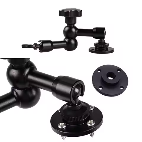 1/4'' 3/8'' Camera Tripod Metal Fixing Base Flange Outdoor Desktop Connection Bottom Monitor Adapter Fixing Base