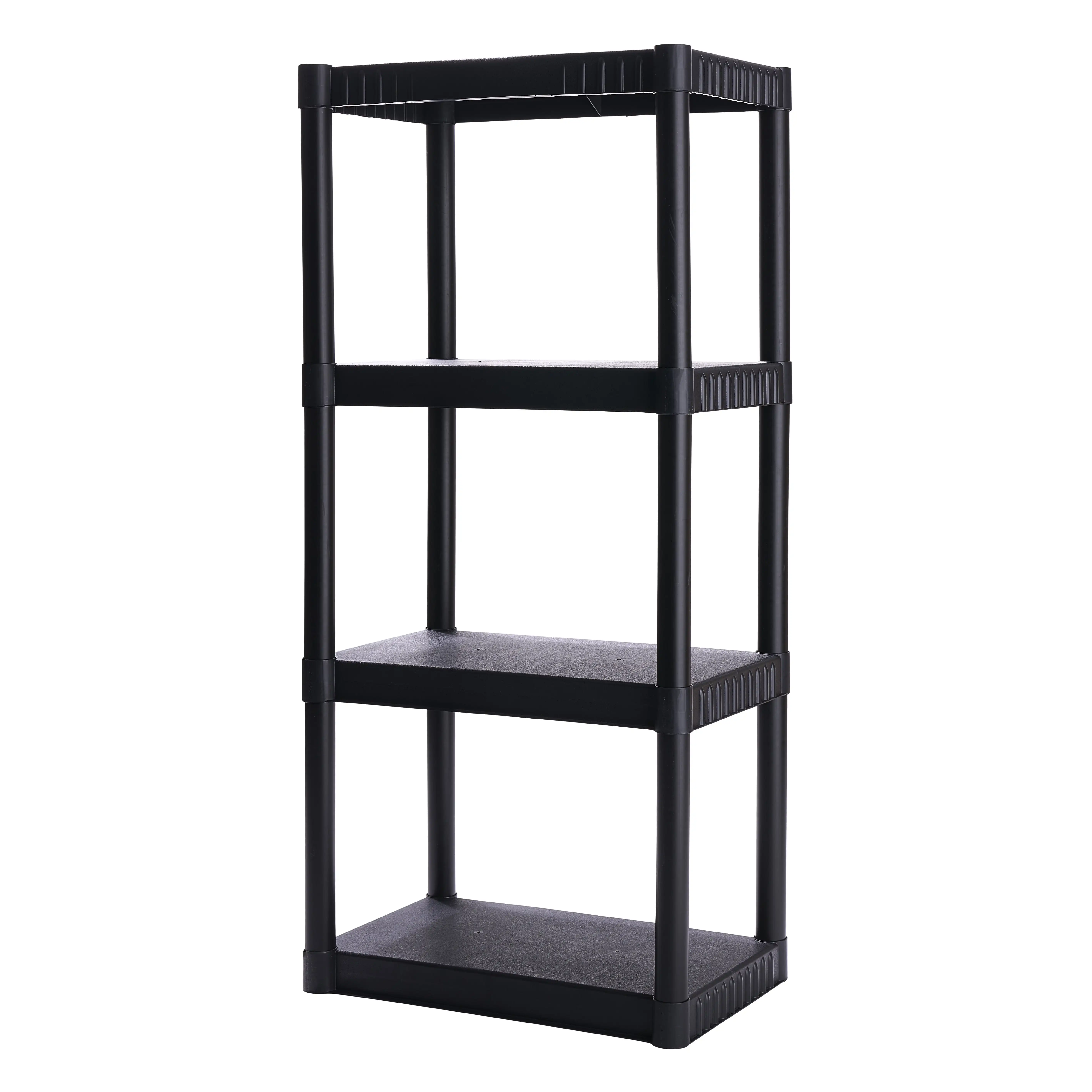 

Plano 4-Shelf Standard Duty Plastic Storage Shelves, 48” x 21” x 14”, 200lb Capacity