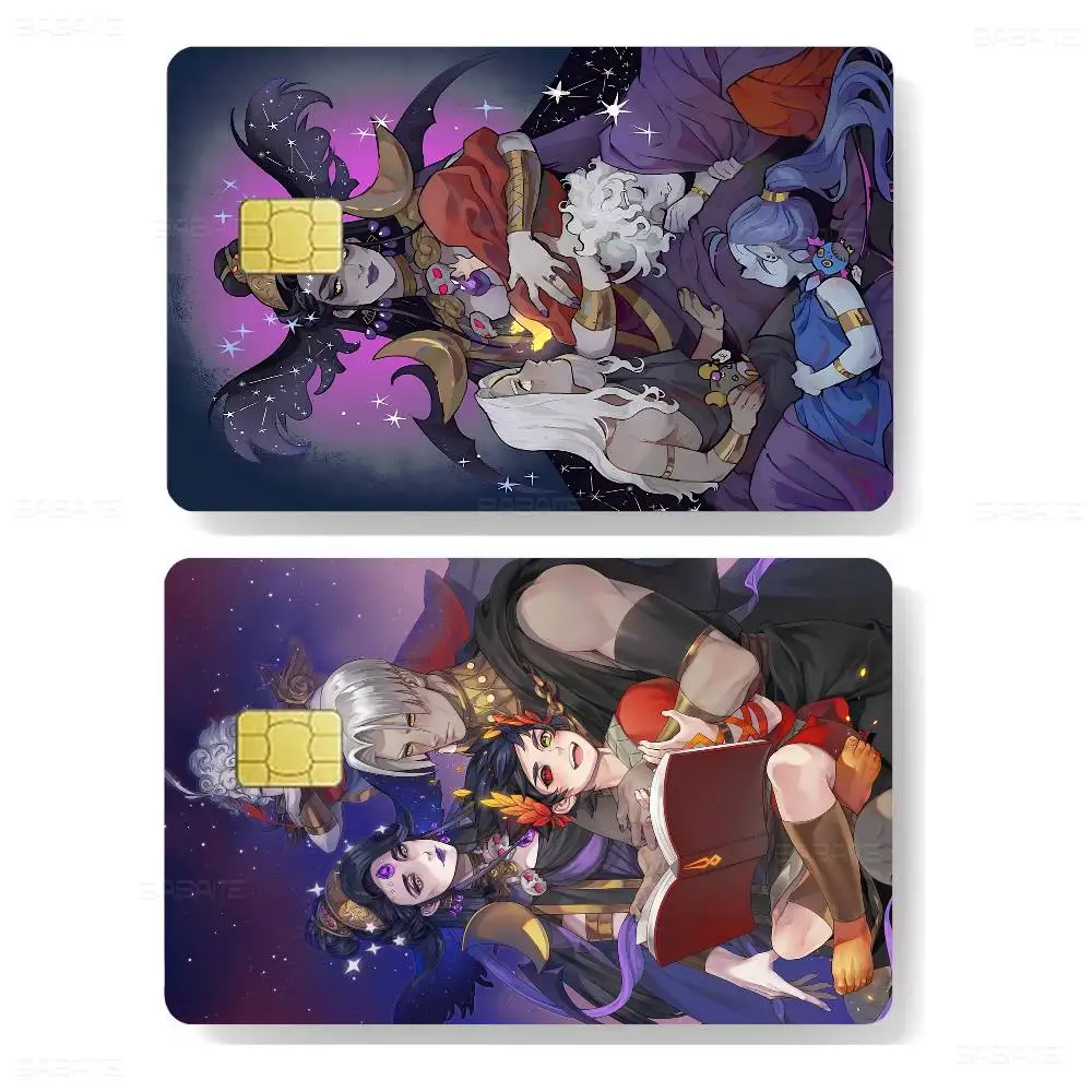 أنيمي H-Hades 2024 أنيمي الكرتون الجلد ملصقات فيلم الشريط الحال بالنسبة لبطاقة الخصم الائتمانية الكبيرة الجانب الأمامي