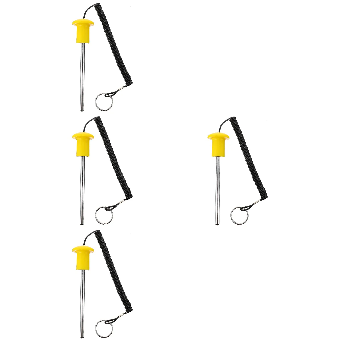 4 Pack Sports Accessories Weight Stack Pin Heavy Sheet Latch Bolts Fitness Equipment Yellow Carbon Steel