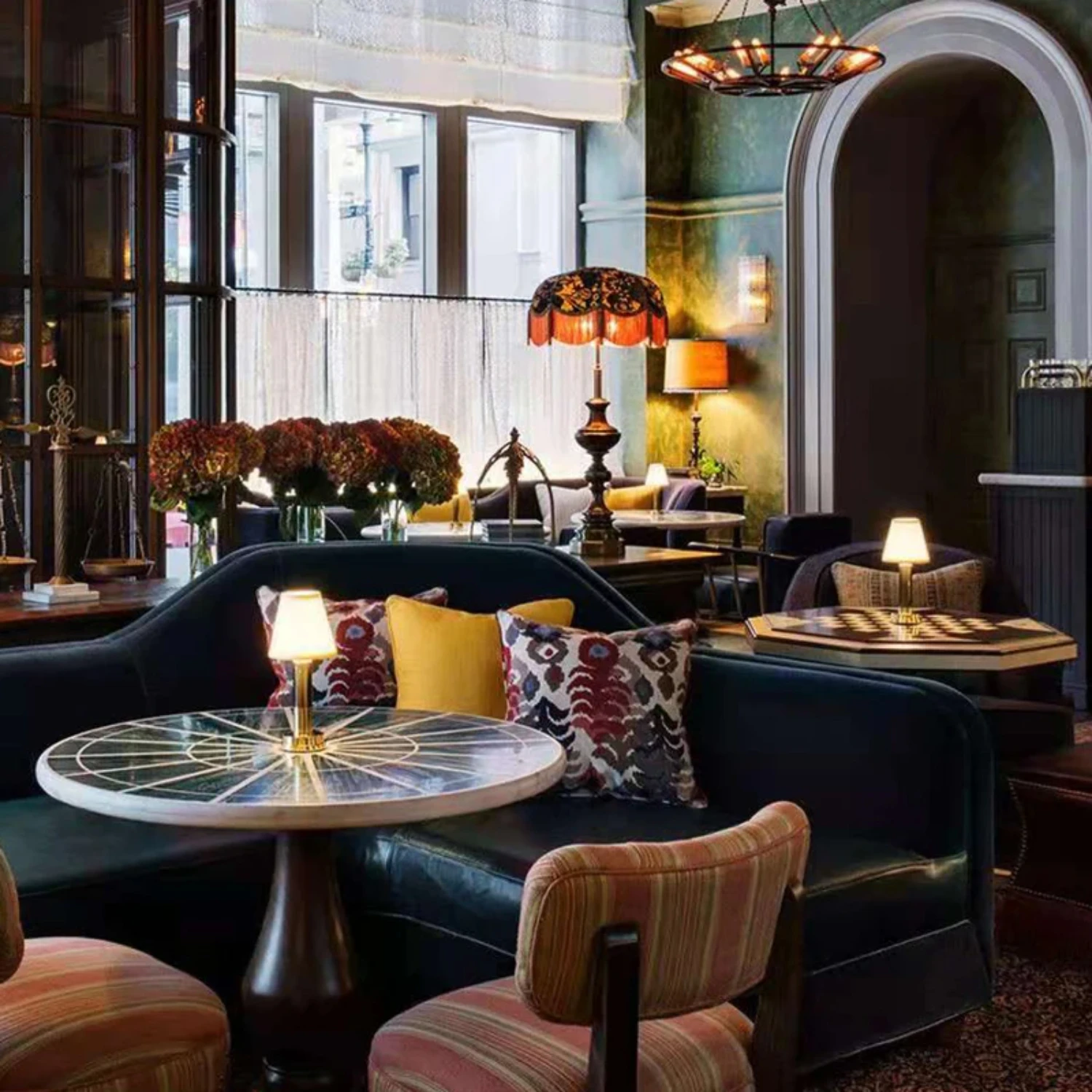 USB Restaurant Atmosphere Table Lamp Nordic Night Lights LED Desk Lamps