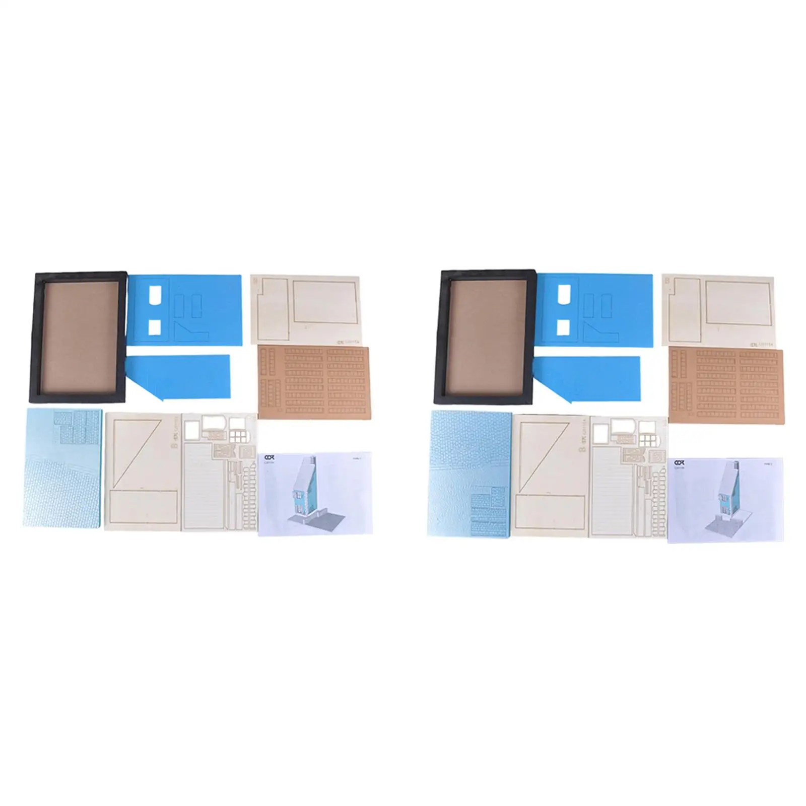 1/35 Bouwmodel Kit, Micro Landschap, DIY, Ornament Hout Schuim Onvoltooide Zandtafel Architectuur Model Landschap Layout