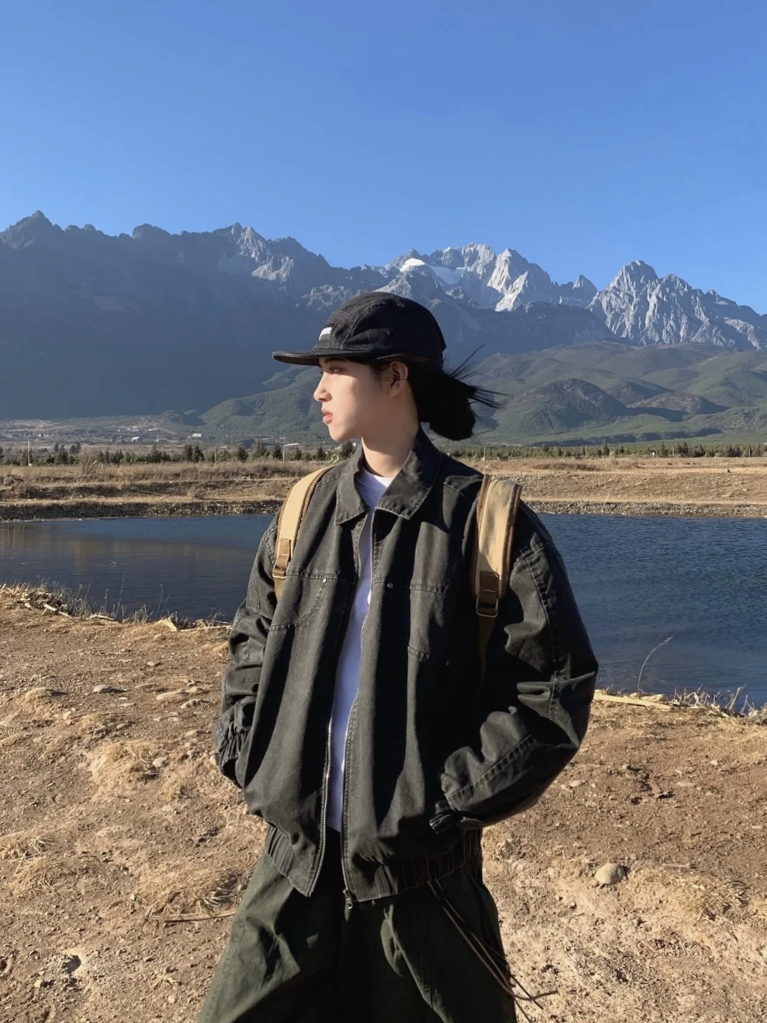 

Повседневная свободная куртка из полиэстера и хлопка с воротником-стойкой для мужчин и женщин, модная верхняя одежда для пар, лето 2026, новинка