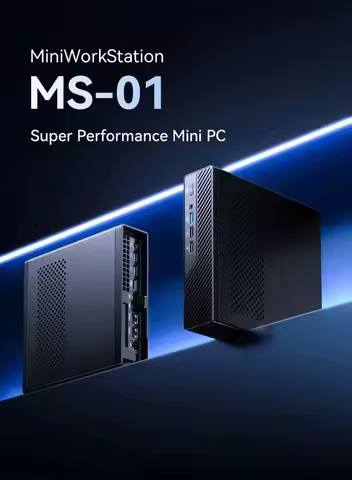 MINISFORUM MS-01 Mini PC Intel Core i5-12600H i9-12900H/13900H 2*DDR5 SODIMM Slot PCIe4.0x8(128GT/s) Dual 2.5G LAN Gaming PC