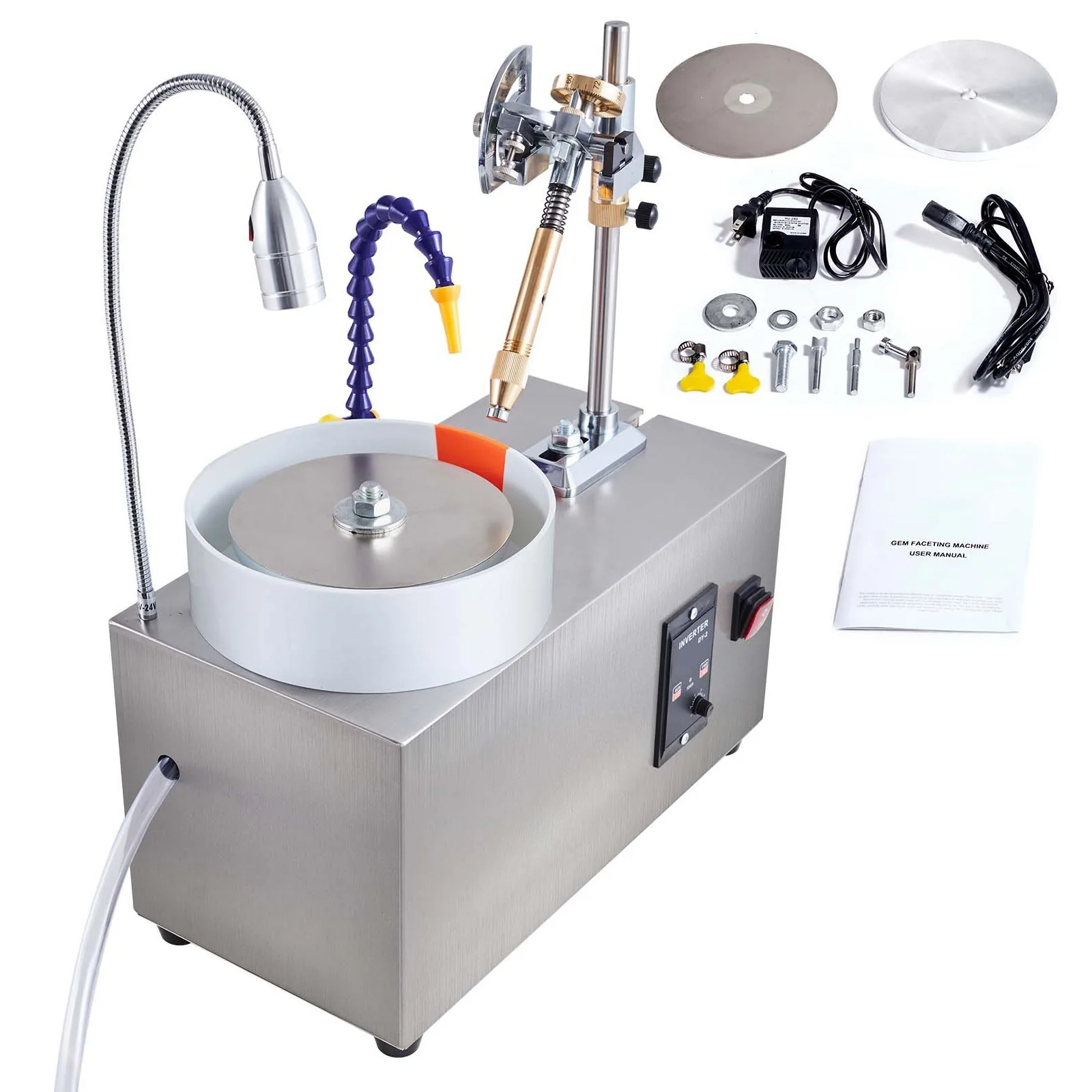 보석 연마 기계 180W 옥 연삭 연마 2980RPM 암석 연마기