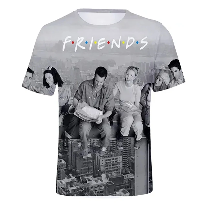 Friends T-Shirts TV Show 3D Print Streetwear Men Women Fashion Oversized Short Sleeve O-Neck T Shirt Kids Tees Tops Man Clothing