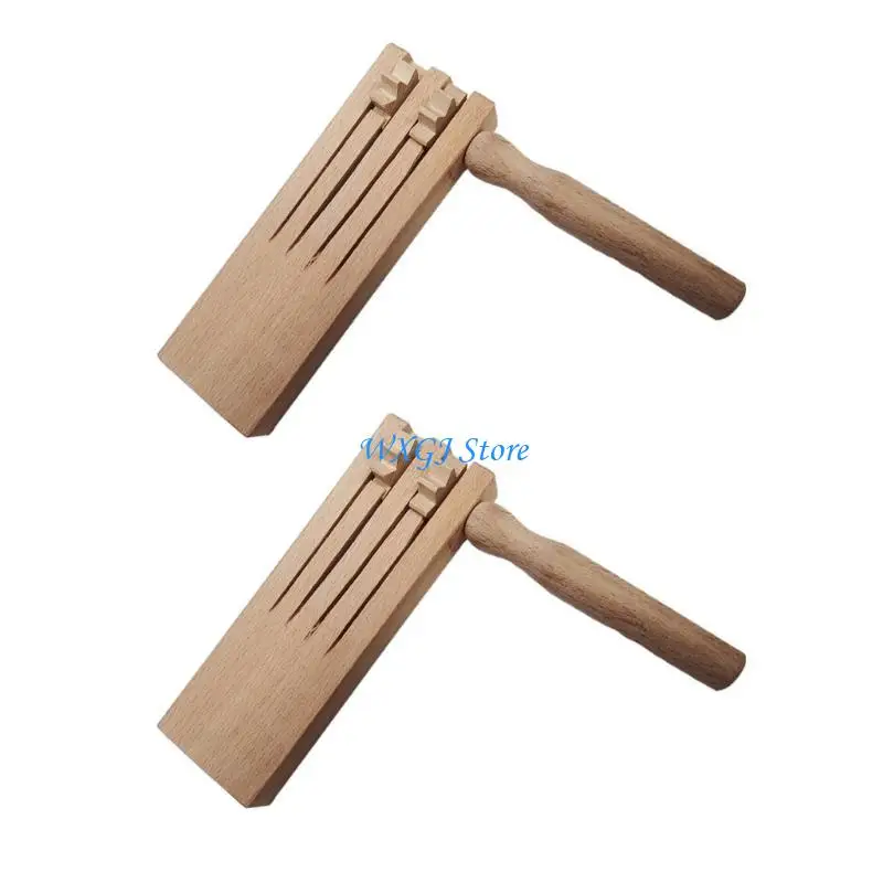 37JE Ratchet Mexicanas Noise Maker Rattle Ratchet Sound Noisemakers Musical Instruments Matraca Toy for Sports Event