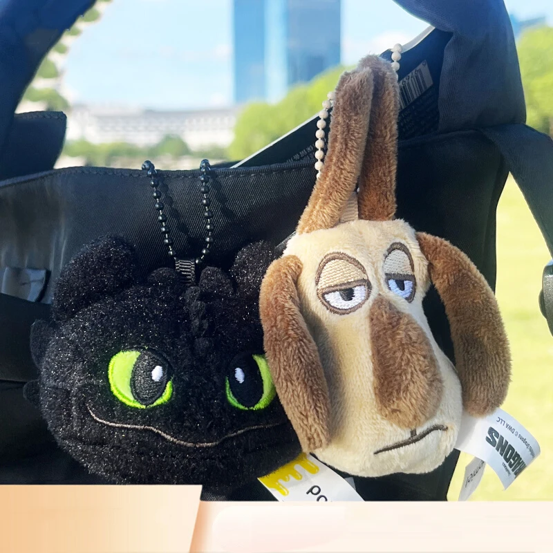 

Genuine How to Train Your Dragon Night Fury Cute Toothless Kawaii Plush Stuffed Toys Doll Anime Keychain Pendant Christmas Gift