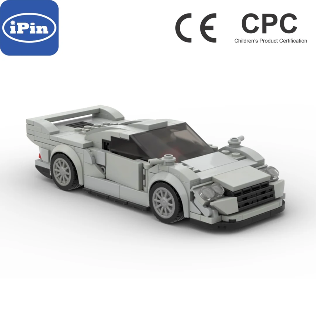 MOC-48503 Sports Car Building Block assemblaggio tecnologico fai da te disegno elettronico High TechToys regali di natale per bambini