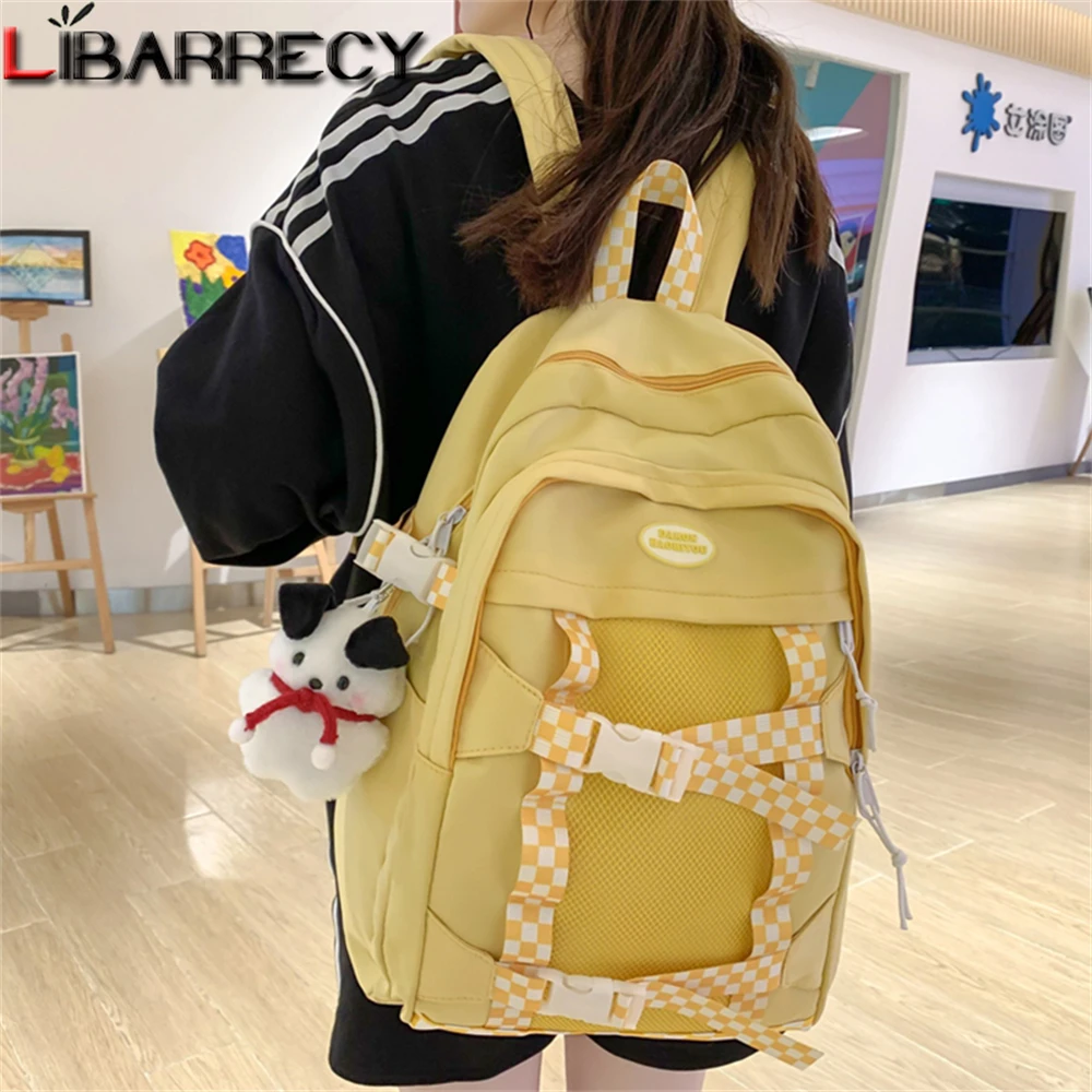 Mochilas De Mujer De gran capacidad con diseño con paneles, Mochilas De nailon De alta calidad a la moda para Mujer, Mochilas escolares para estudiantes, Bolsos De Mujer