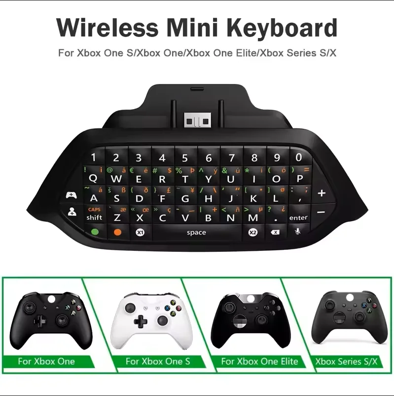 Gaming Chatpad Keyboard for Xbox ONE Series X|S Elite Wirele